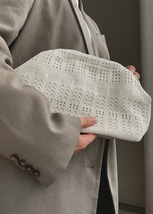 Rosalia big clutch Ivory Lace Pico 